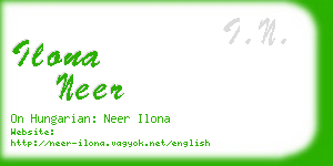ilona neer business card